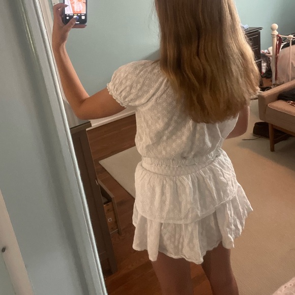 White Ruffle Skirt Set - Picture 2 of 6